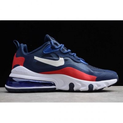 Nike Air Max 270 React Lacivert Mavi / Kırmızı Koşu Ayakkabısı Türkiye - GFYH25TG